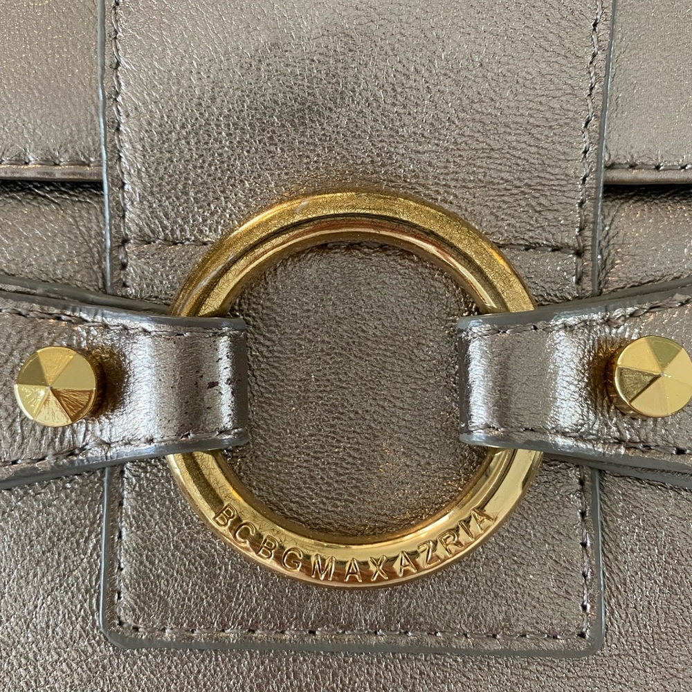 BCBGMaxAzria Metallic Shoulder Bag/Clutch - Picture 4 of 10